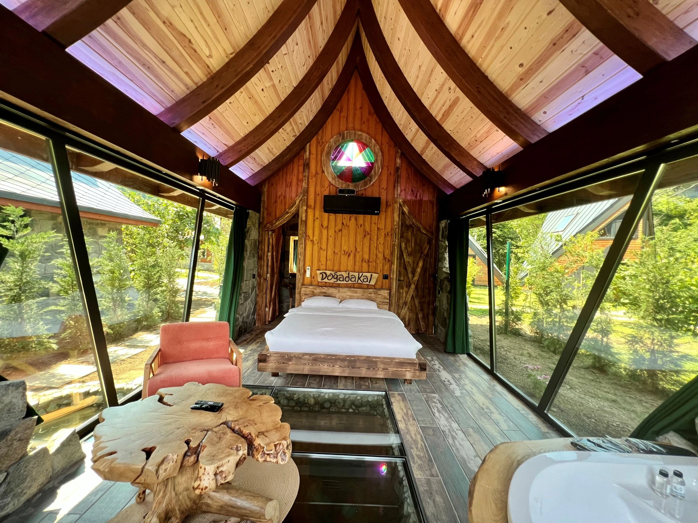 Jakuzili Asma Şömineli Taş Masal Bungalov -304/305 2